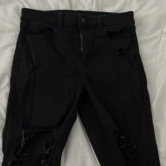 AMERICAN EAGLE NEXT LEVEL STRETCH Skinny Jeans with Rips - Picture 8 of 12